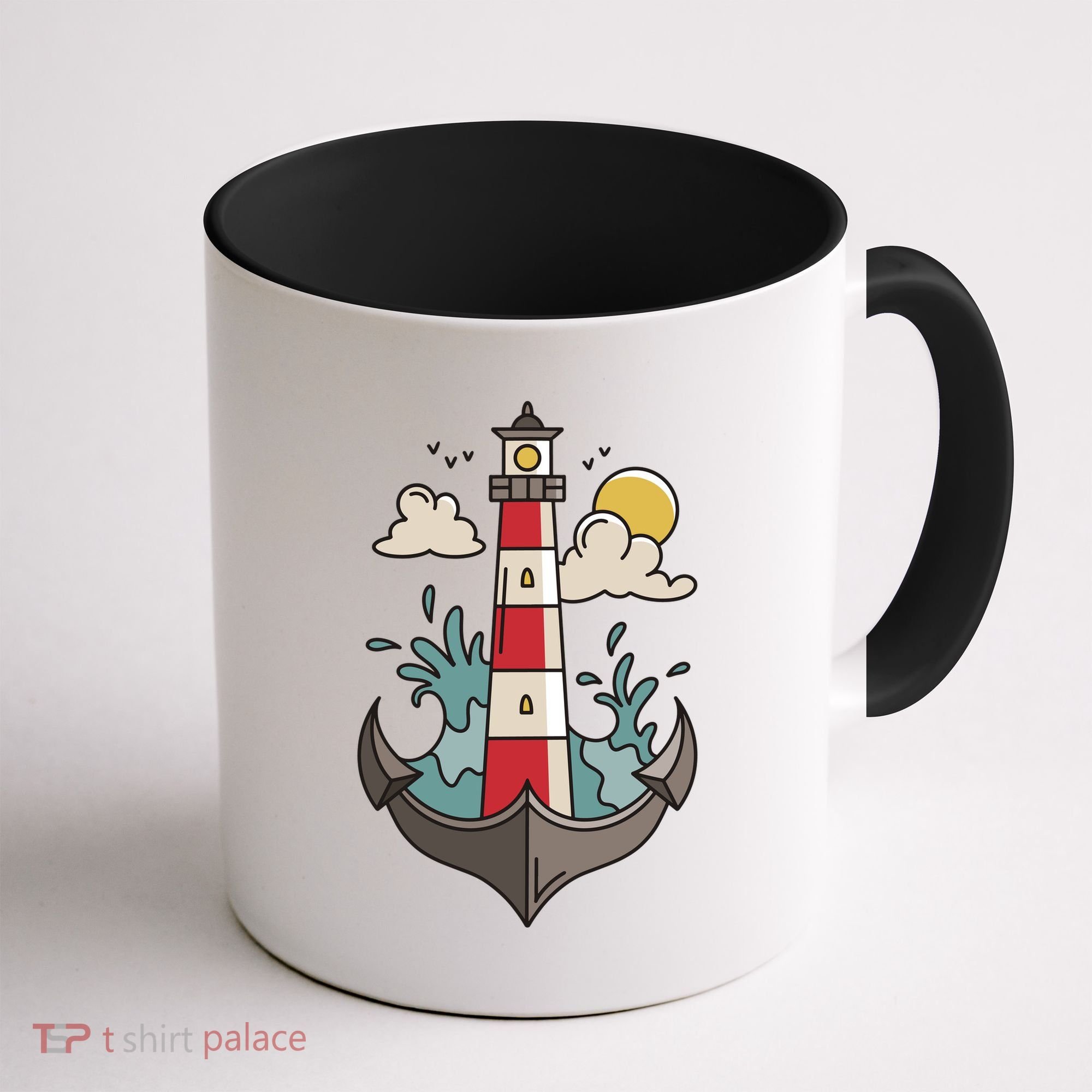 Lighthouse Anchor Ocean Coffee Mug