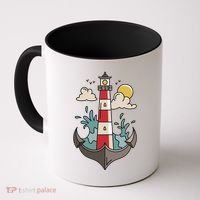 Lighthouse Anchor Ocean Coffee Mug thumb 0