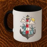 Lighthouse Anchor Ocean Coffee Mug thumb 2
