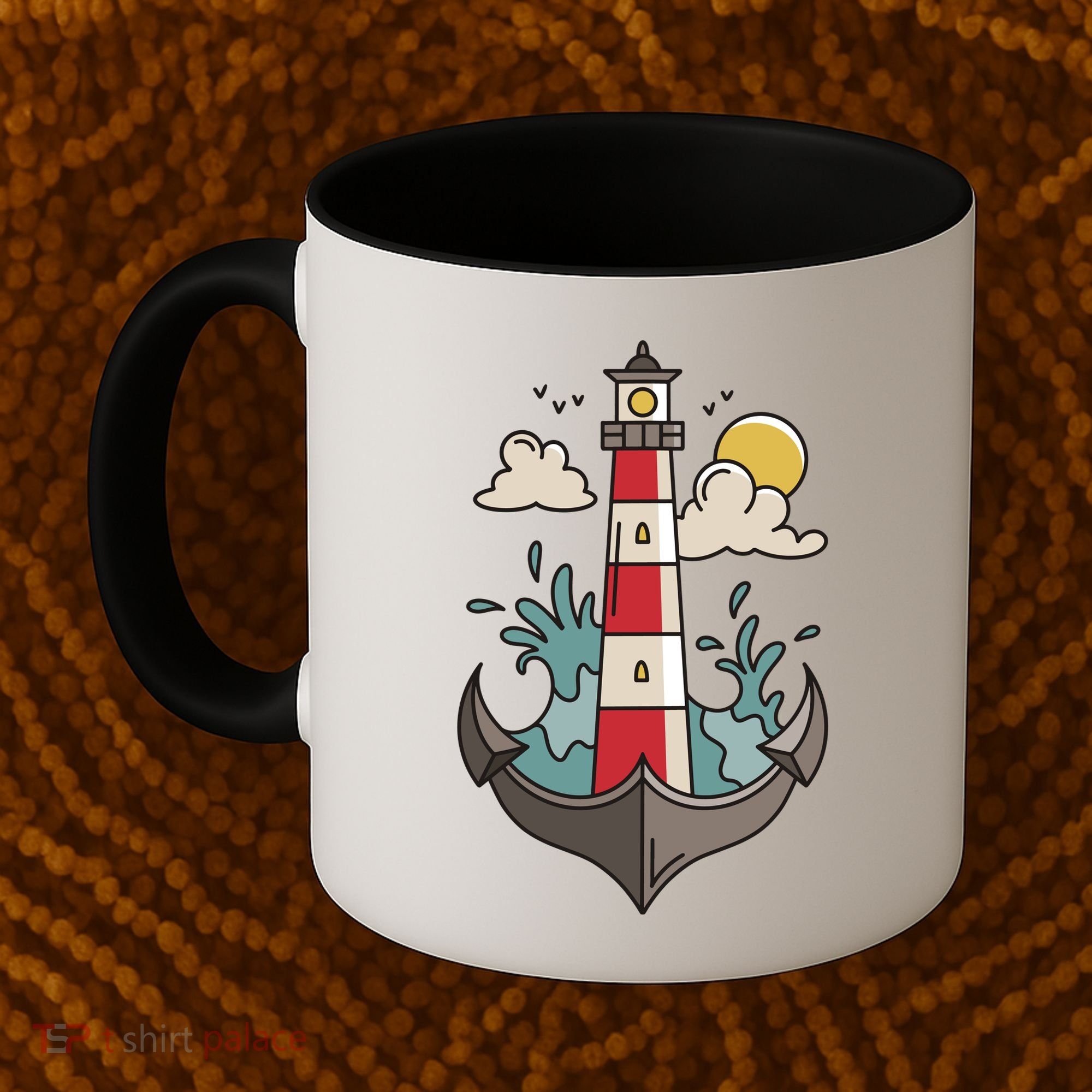 Lighthouse Anchor Ocean Coffee Mug