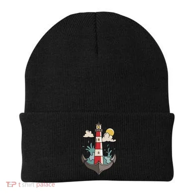 Lighthouse Anchor Ocean Beanie