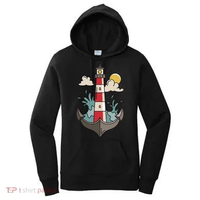 Lighthouse Anchor Ocean Women's Hoodie