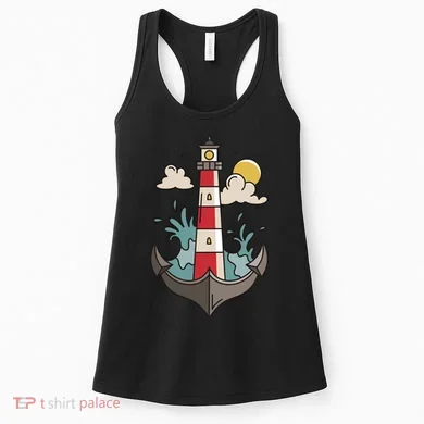 Lighthouse Anchor Ocean Women's Tank Top