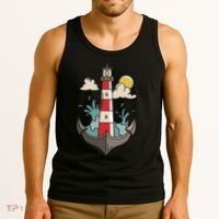 Lighthouse Anchor Ocean Tank Top thumb 3