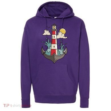 Lighthouse Anchor Ocean Hoodie