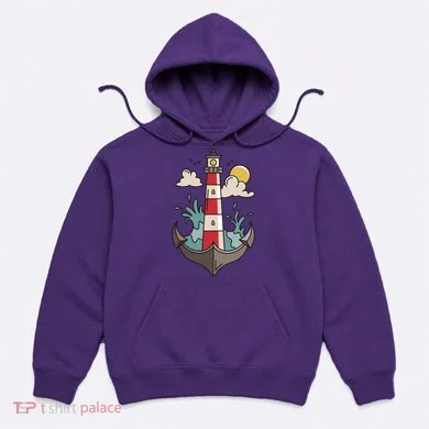 Lighthouse Anchor Ocean Hoodie