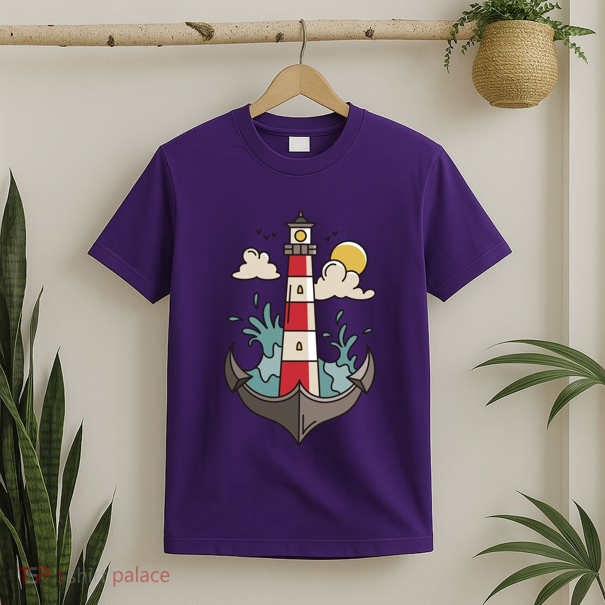 Lighthouse Anchor Ocean T-Shirt