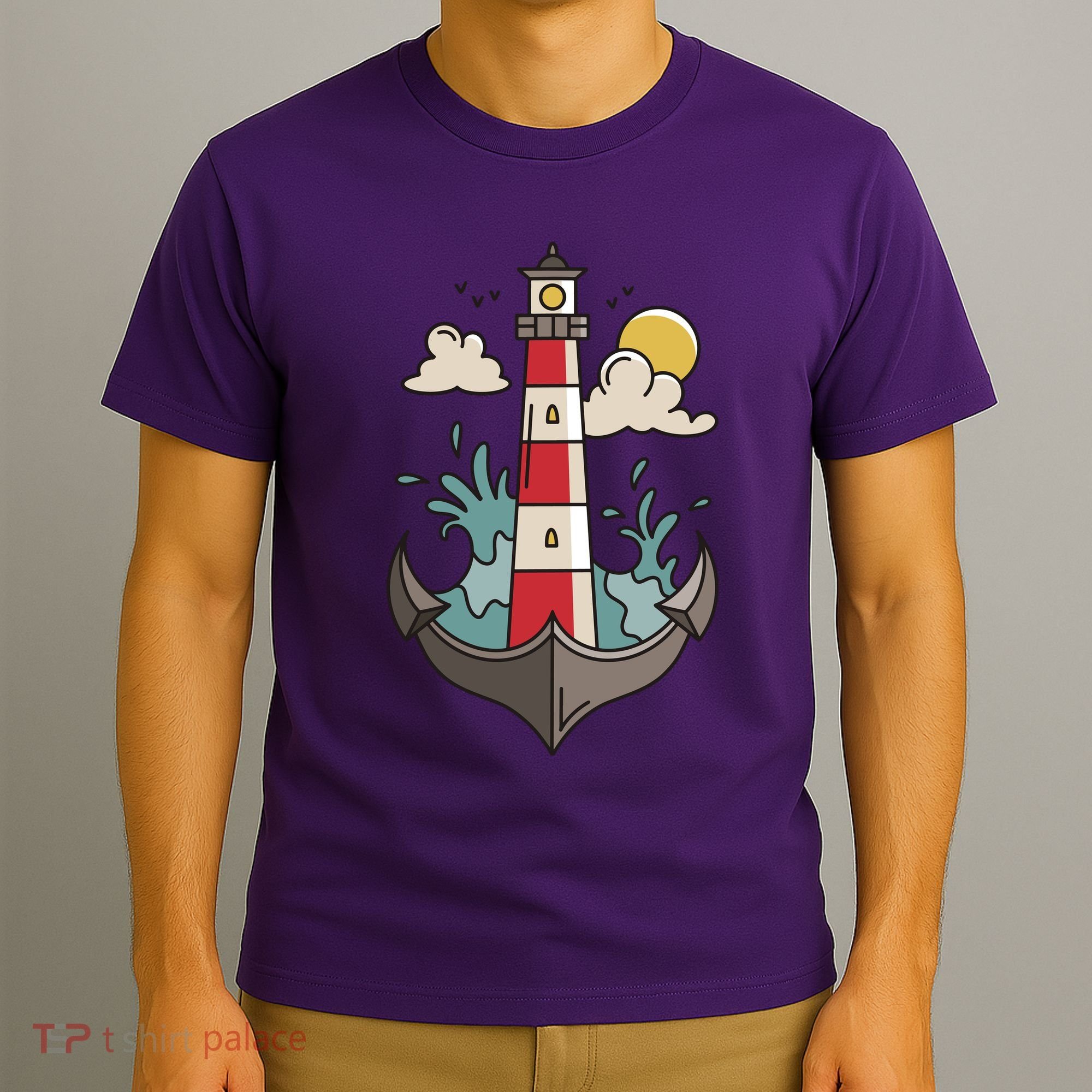 Lighthouse Anchor Ocean T-Shirt