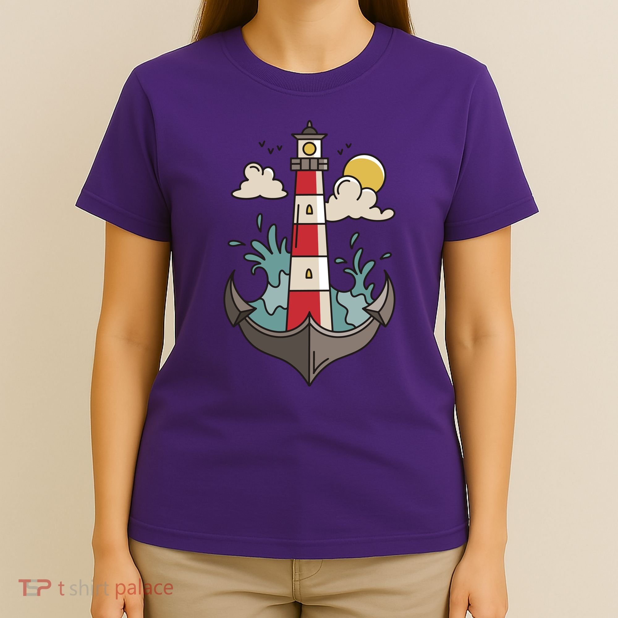 Lighthouse Anchor Ocean T-Shirt