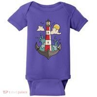 Lighthouse Anchor Ocean Baby Bodysuit thumb 0