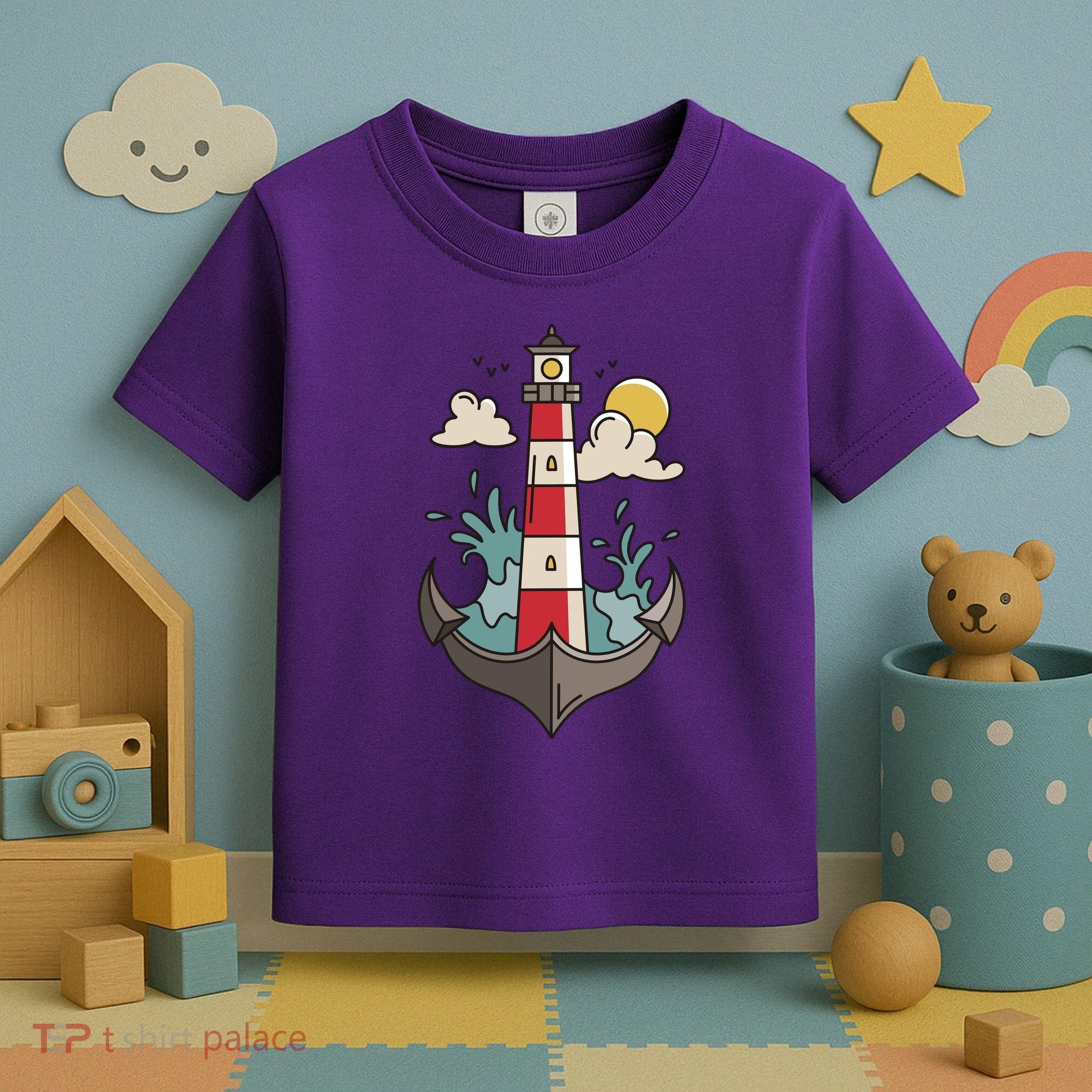 Lighthouse Anchor Ocean Toddler T-Shirt