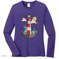 Lighthouse Anchor Ocean Women's Long Sleeve Shirt thumb 0