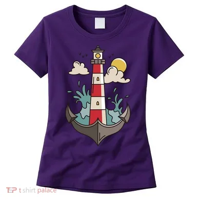 Lighthouse Anchor Ocean Women's T-Shirt