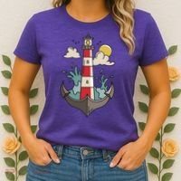 Lighthouse Anchor Ocean Women's T-Shirt thumb 2