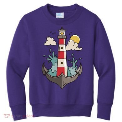 Lighthouse Anchor Ocean Kids Sweatshirt