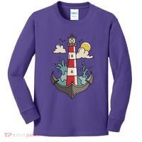 Lighthouse Anchor Ocean Kids Long Sleeve Shirt thumb 0