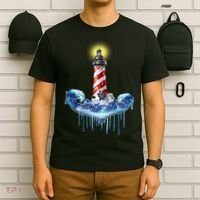 Lighthouse Anchor Water Color T-Shirt thumb 6