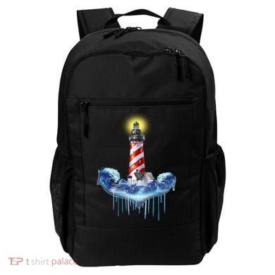 Lighthouse Anchor Water Color Backpack