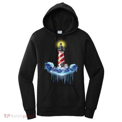 Lighthouse Anchor Water Color Women's Hoodie