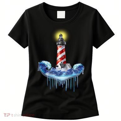 Lighthouse Anchor Water Color Women's T-Shirt