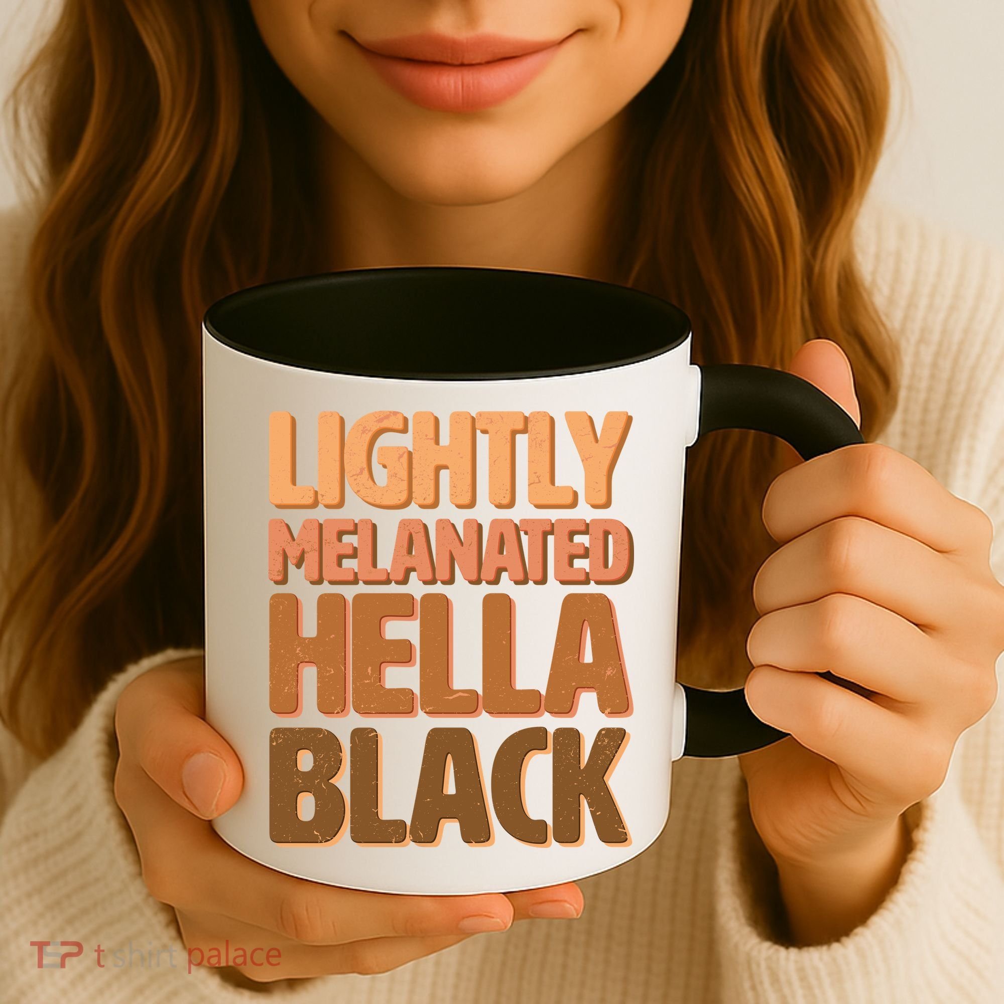 Lightly Melanated Hella Black Coffee Mug