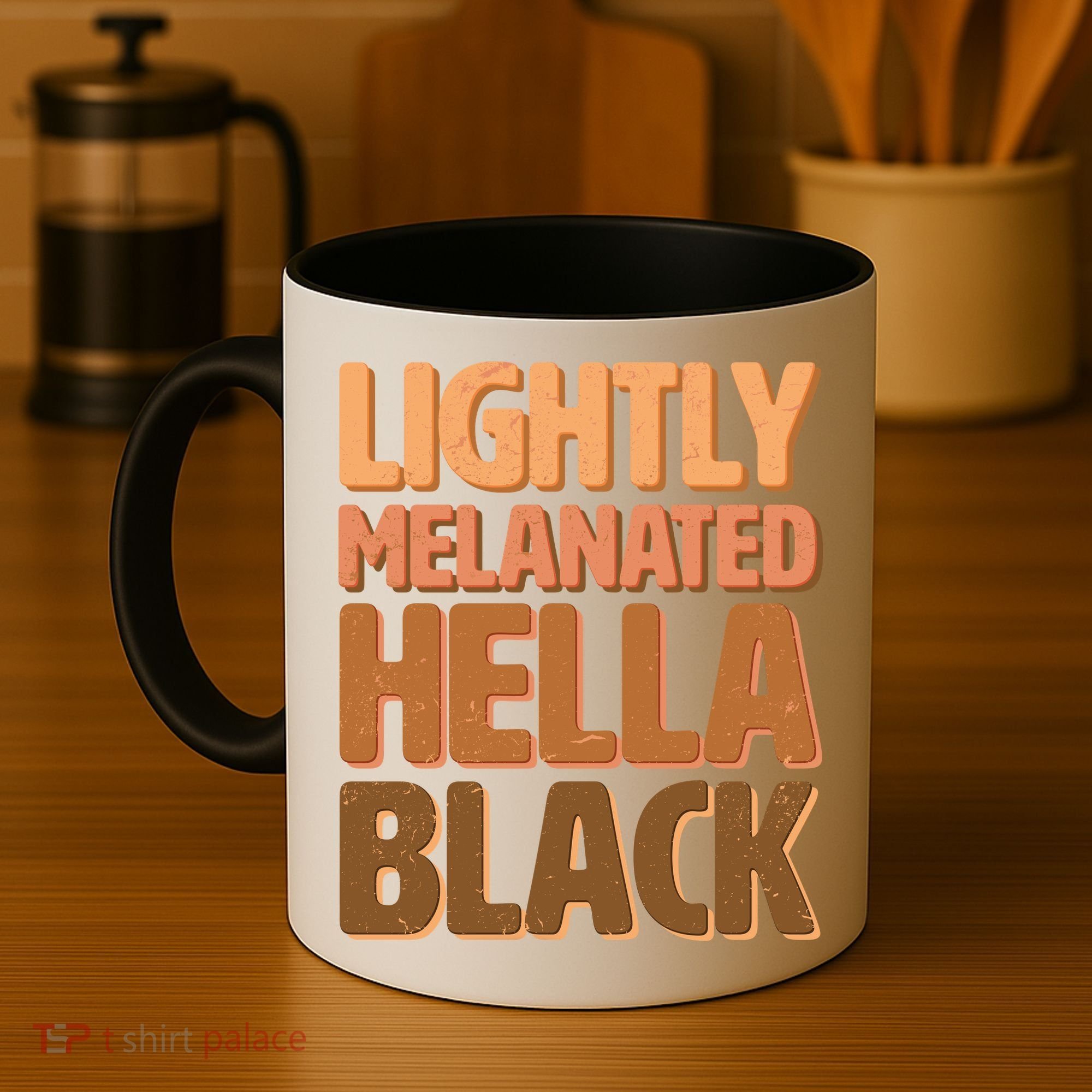 Lightly Melanated Hella Black Coffee Mug