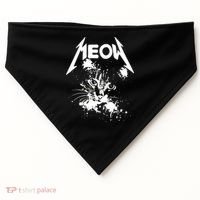 Lightning Cat Meow Logo USA-Made Doggie Bandana thumb 0