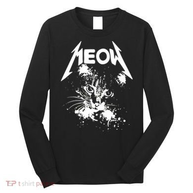 Lightning Cat Meow Logo Long Sleeve Shirt