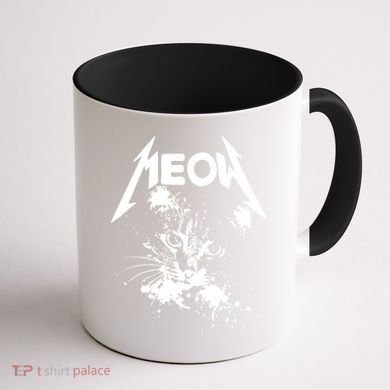 Lightning Cat Meow Logo Coffee Mug back