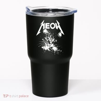 Lightning Cat Meow Logo Tumbler