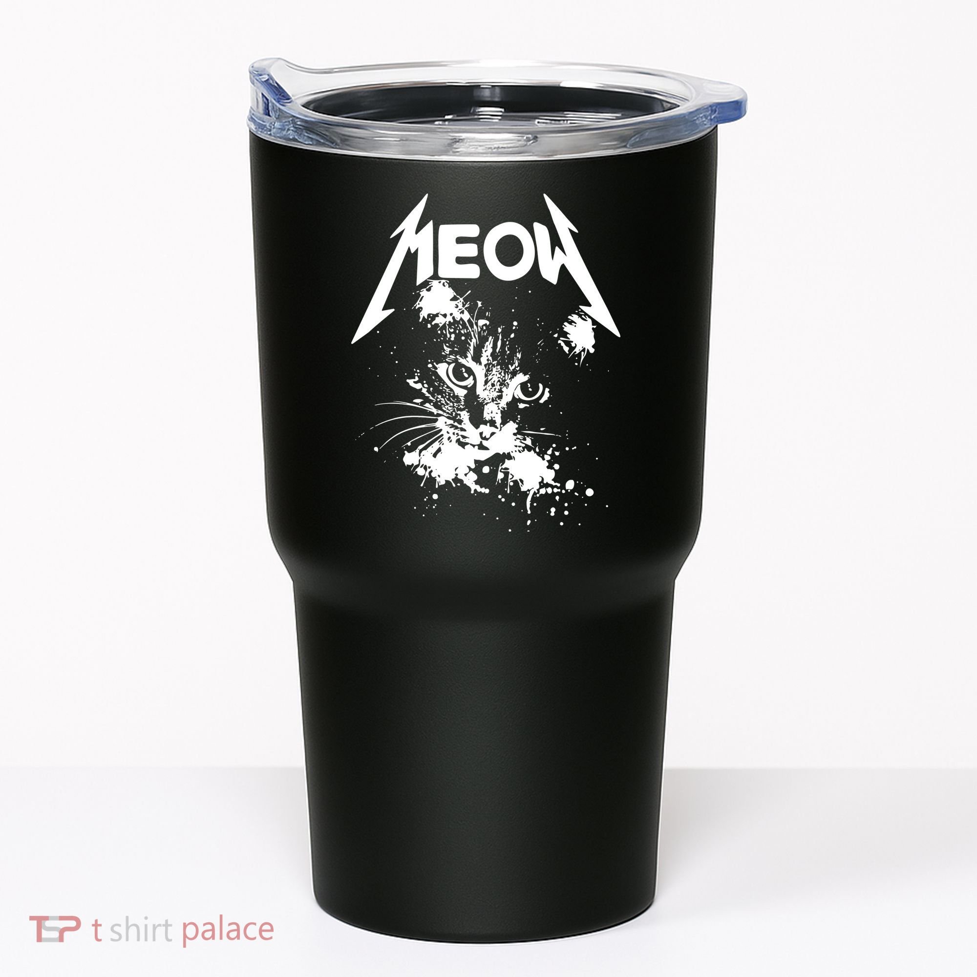 Lightning Cat Meow Logo Tumbler