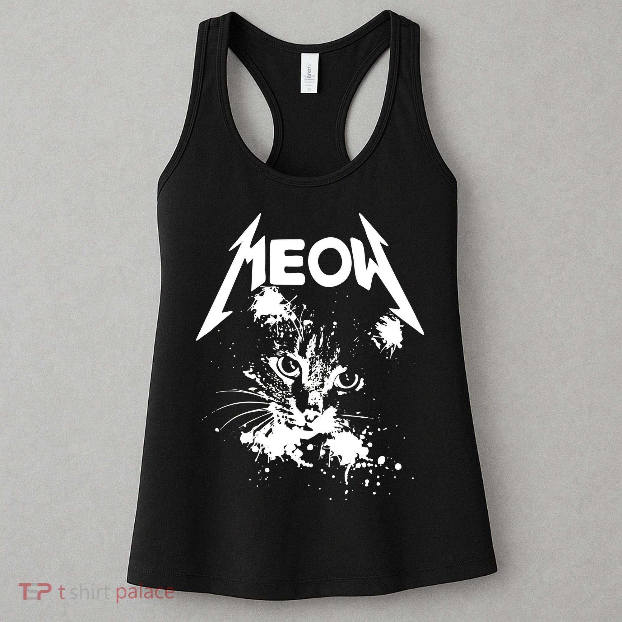 Lightning Cat Meow Logo Women's Tank Top