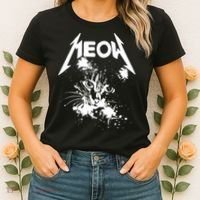 Lightning Cat Meow Logo Women's T-Shirt thumb 2