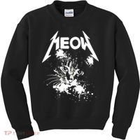 Lightning Cat Meow Logo Kids Sweatshirt thumb 0