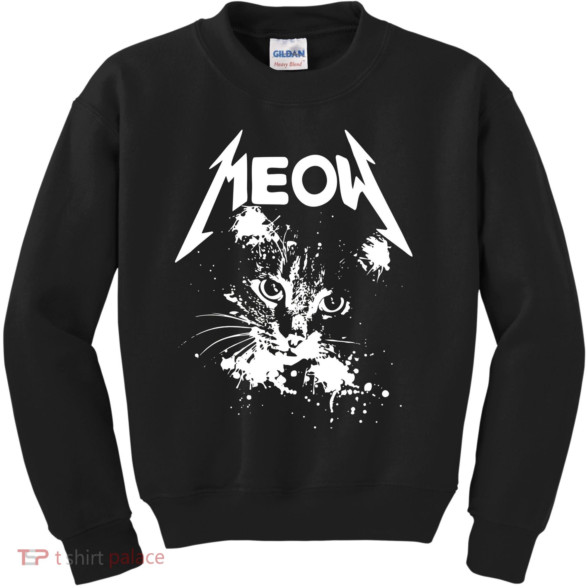Lightning Cat Meow Logo Kids Sweatshirt