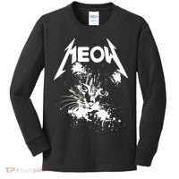 Lightning Cat Meow Logo Kids Long Sleeve Shirt thumb 0