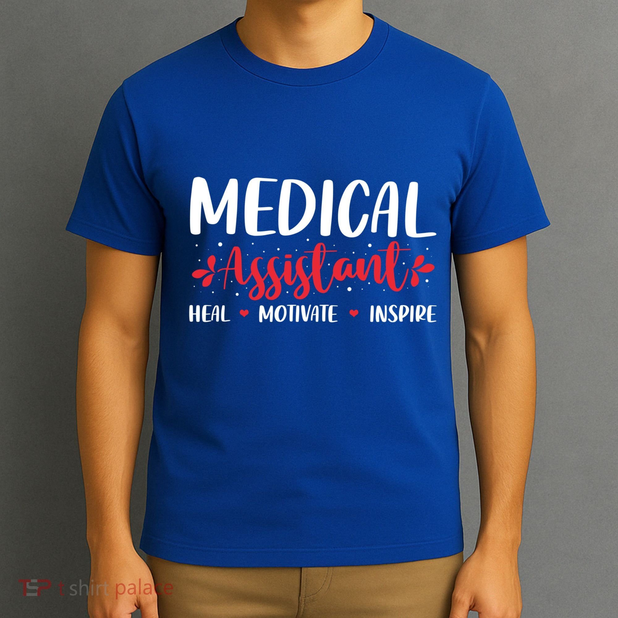 Love Inspire Heal Medical Assistant Nursing Healthcare Funny Gift T-Shirt
