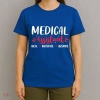 Love Inspire Heal Medical Assistant Nursing Healthcare Funny Gift T-Shirt thumb 4