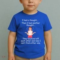 Lady I Had A Thought Funny Sarcastic Old Or Older Person Cool Gift Toddler T-Shirt thumb 2