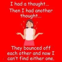 Lady I Had A Thought Funny Sarcastic Old Or Older Person Cool Gift Santa Hat thumb 1