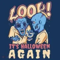 Look It's Halloween Again Doggie Tank thumb 4