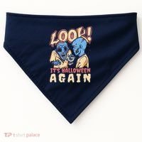 Look It's Halloween Again USA-Made Doggie Bandana thumb 0