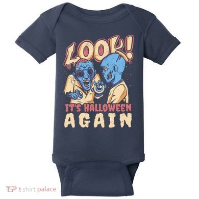 Look It's Halloween Again Baby Bodysuit