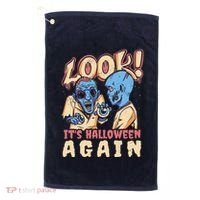 Look It's Halloween Again Golf Towel thumb 0