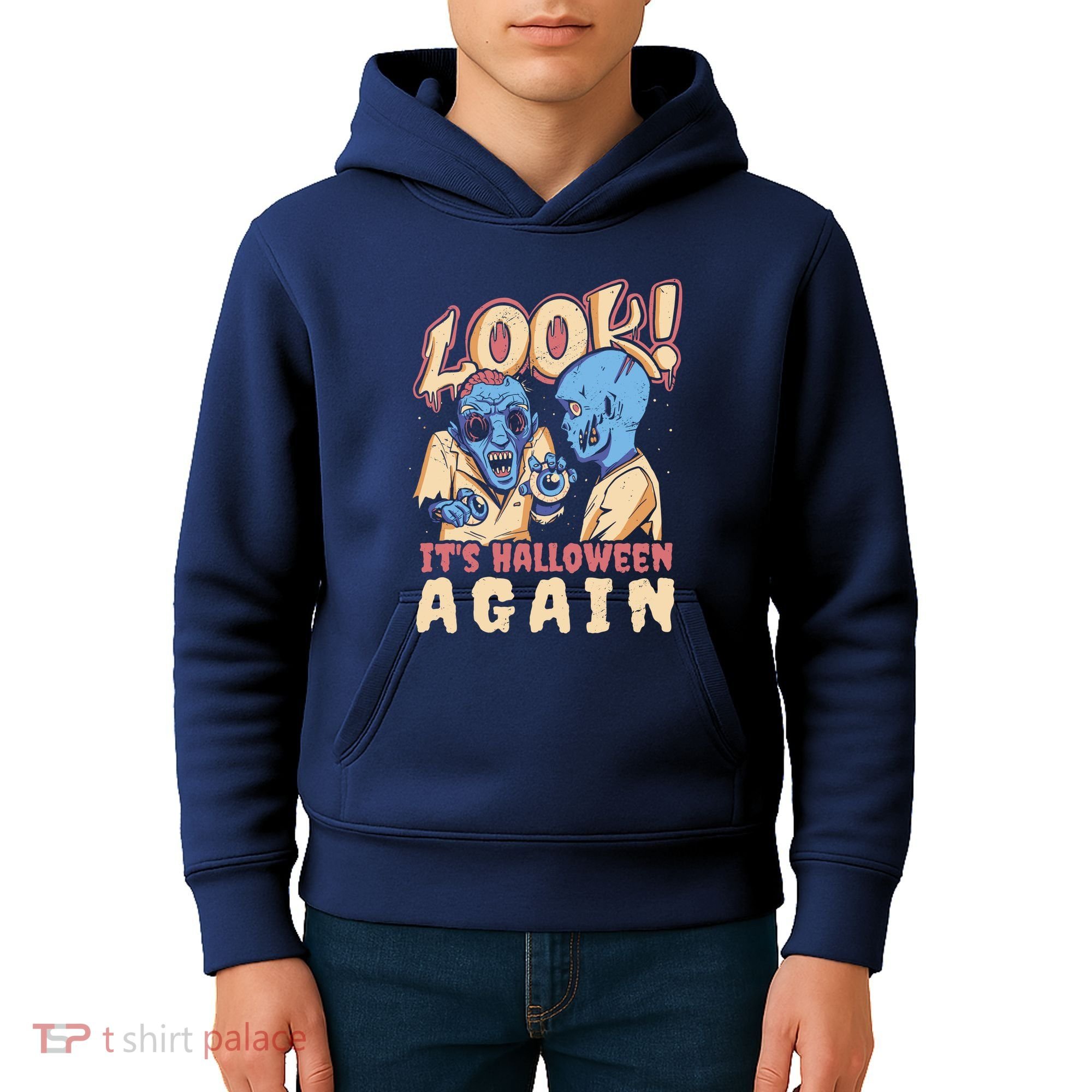 Look It's Halloween Again Kids Hoodie
