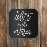Left It In The Water Baptism Believers Baptizing Faith Coaster thumb 0
