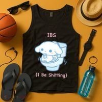 Limited Ibs I Be Shitting Tank Top thumb 4