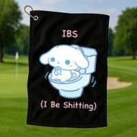 Limited Ibs I Be Shitting Golf Towel thumb 1