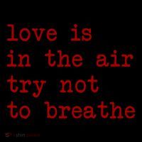 Love Is In The Air Try Not To Breathe Funny Valentines Day Coffee Mug thumb 5