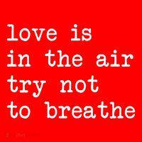 Love Is In The Air Try Not To Breathe Funny Valentines Day Doggie Tank thumb 4